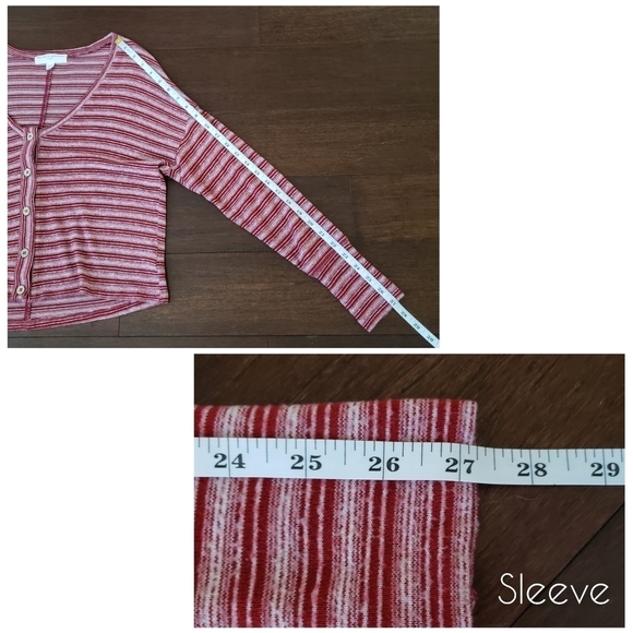 Project Social T x UO red & white striped knit top - Picture 8 of 8